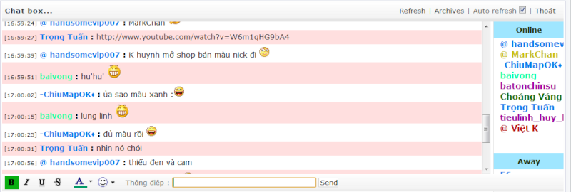Chatbox hồi đó vui cực